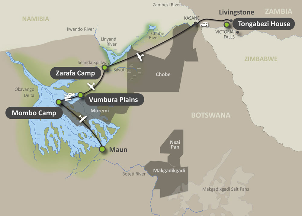 Map of the Premier Collection