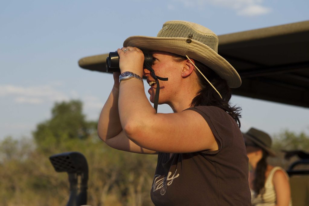 Binoculars are a must when going on safari