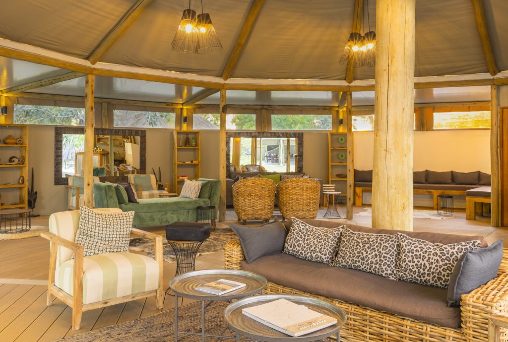 Lounge at Khwai Guest House, Bush Ways Lodge