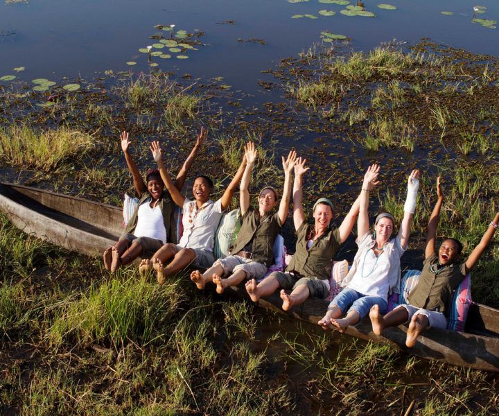 mokoro, safari, okavango delta, botswana