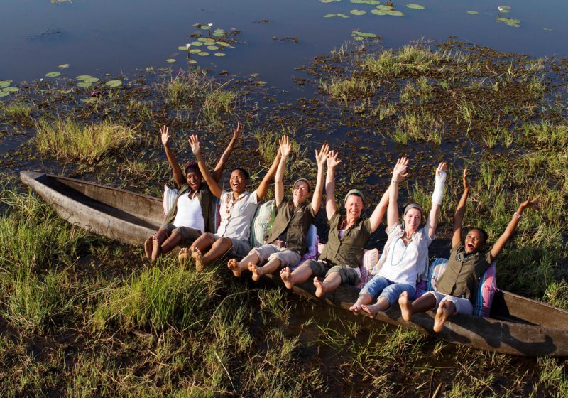 mokoro, safari, okavango delta, botswana