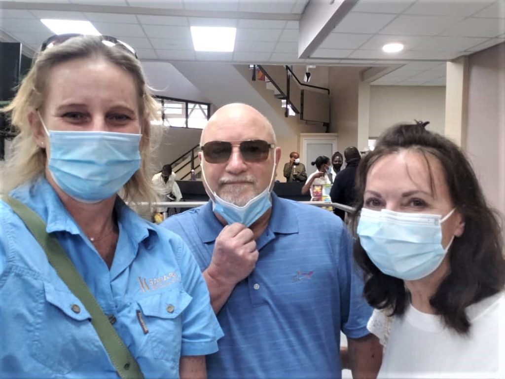 Safari Specialists Maun Airport masks