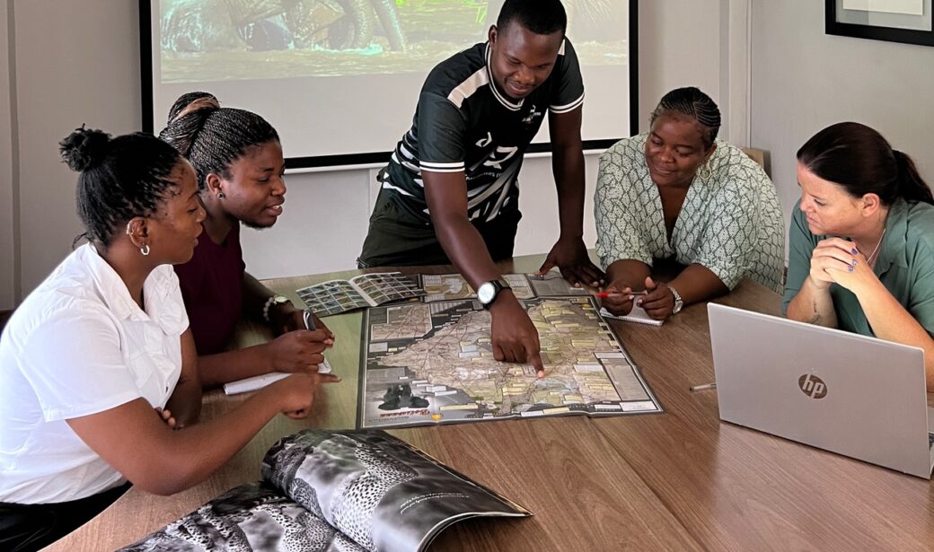 Training session with our team in Maun