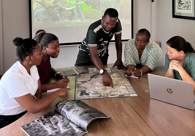 Training session with our team in Maun